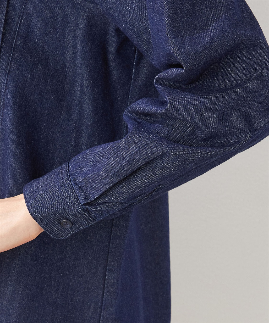 DECOY ピンタックデニムブラウス_sub_4