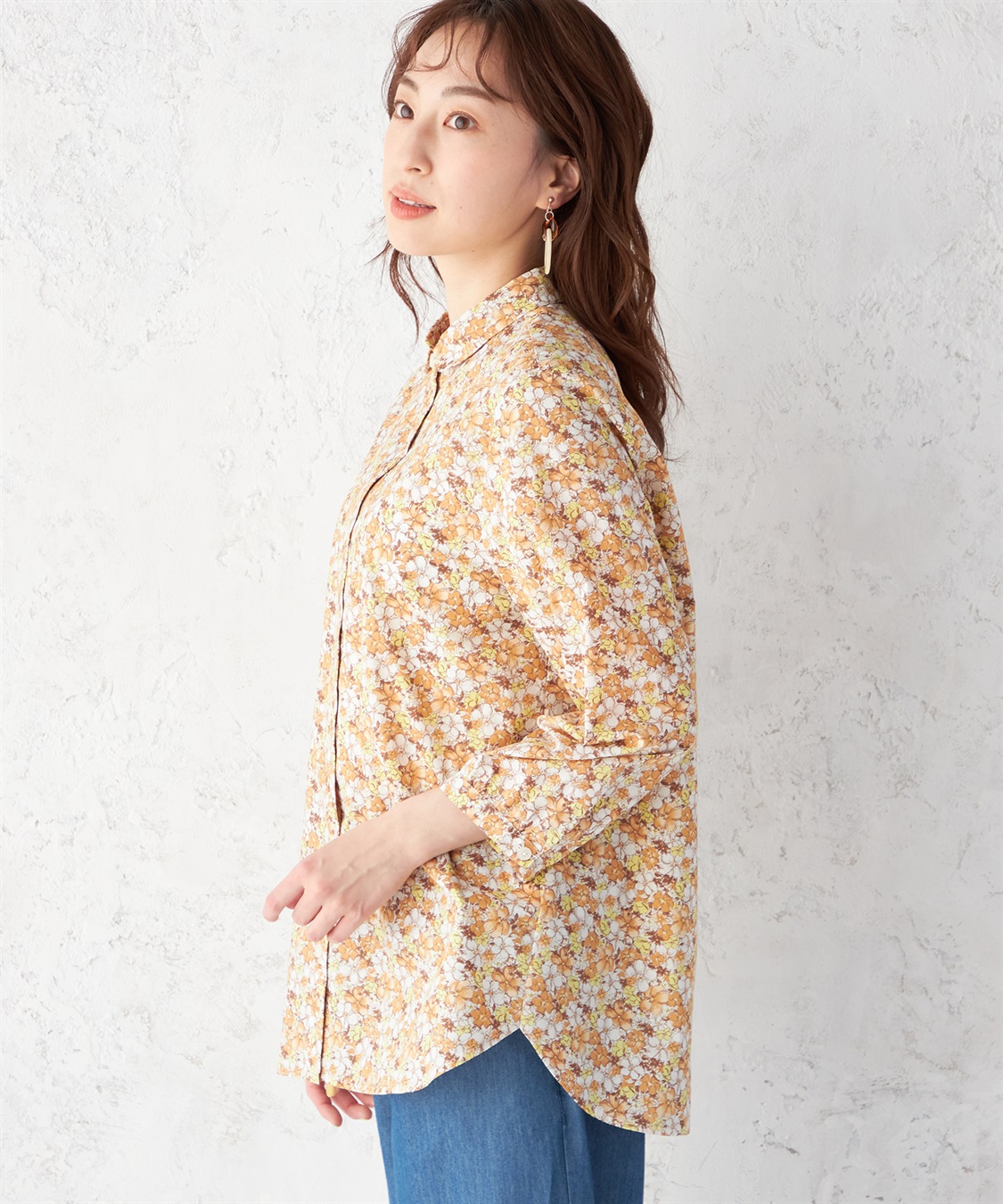 DECOY トレフル花柄プリントブラウス_sub_1