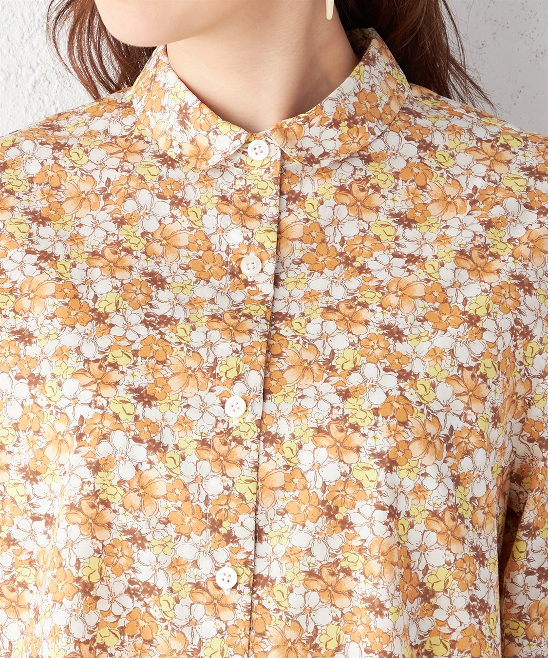 DECOY トレフル花柄プリントブラウス_sub_3