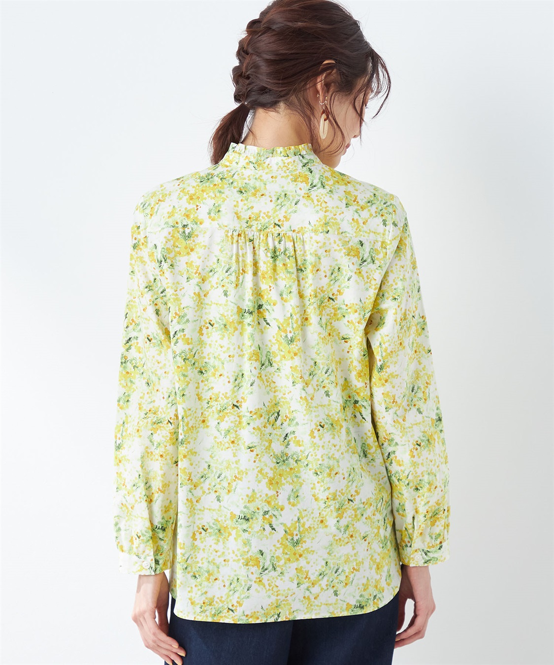 DECOY ミモザプリントブラウス_sub_3