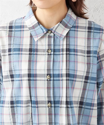 DECOY オーガニックコットンチェックブラウス_subthumb_4