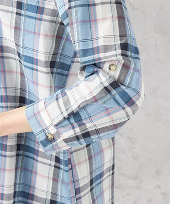 DECOY オーガニックコットンチェックブラウス_subthumb_5