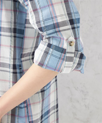DECOY オーガニックコットンチェックブラウス_subthumb_6