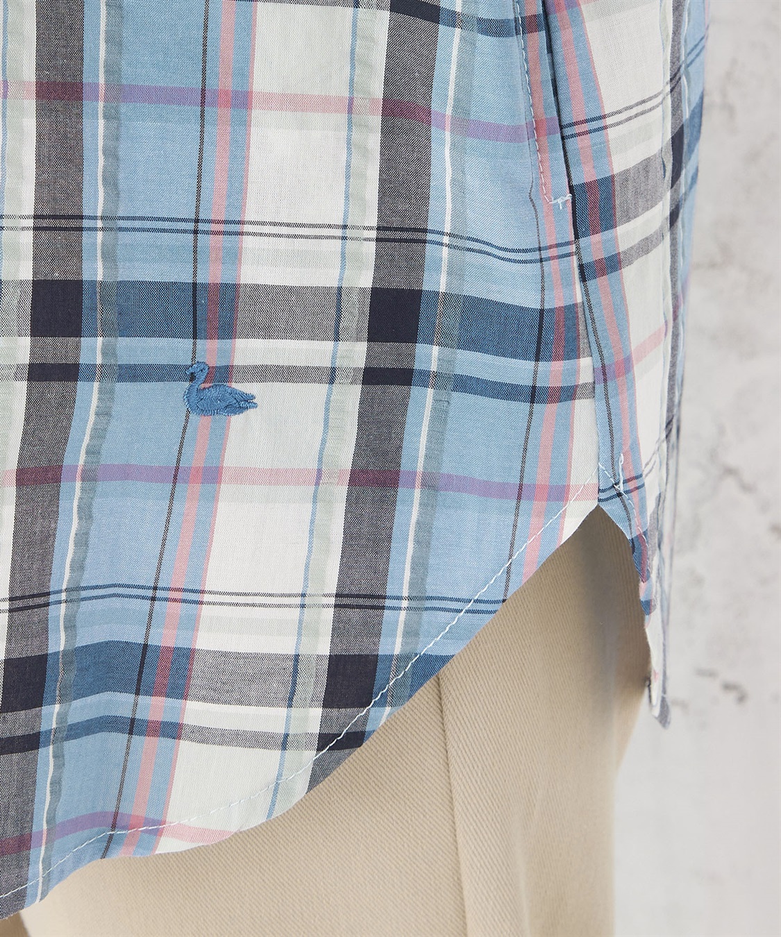 DECOY オーガニックコットンチェックブラウス_sub_7