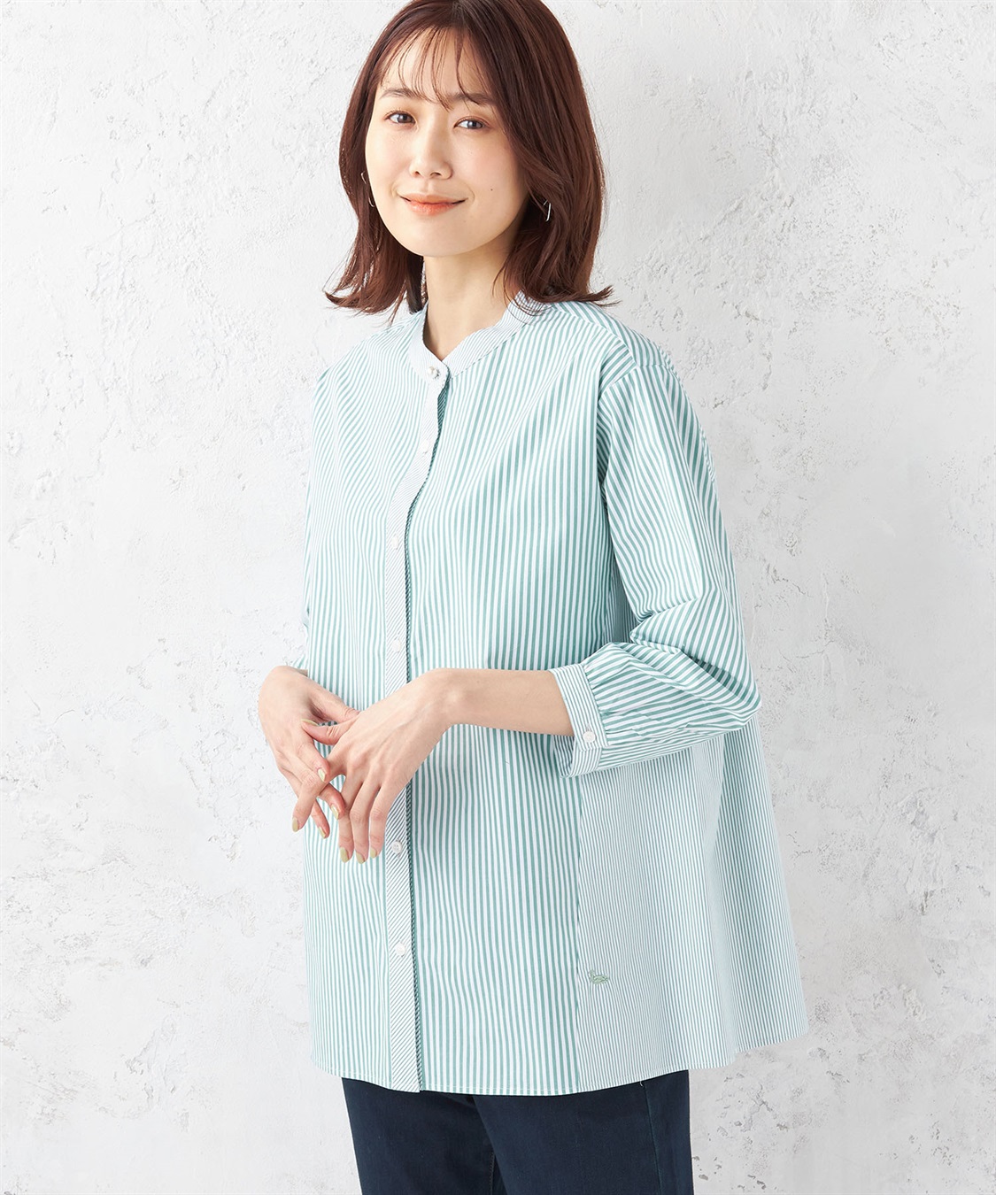 DECOY ストライプブラウス_sub_1