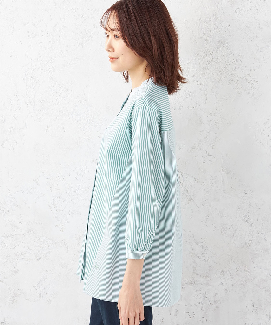 DECOY ストライプブラウス_sub_2
