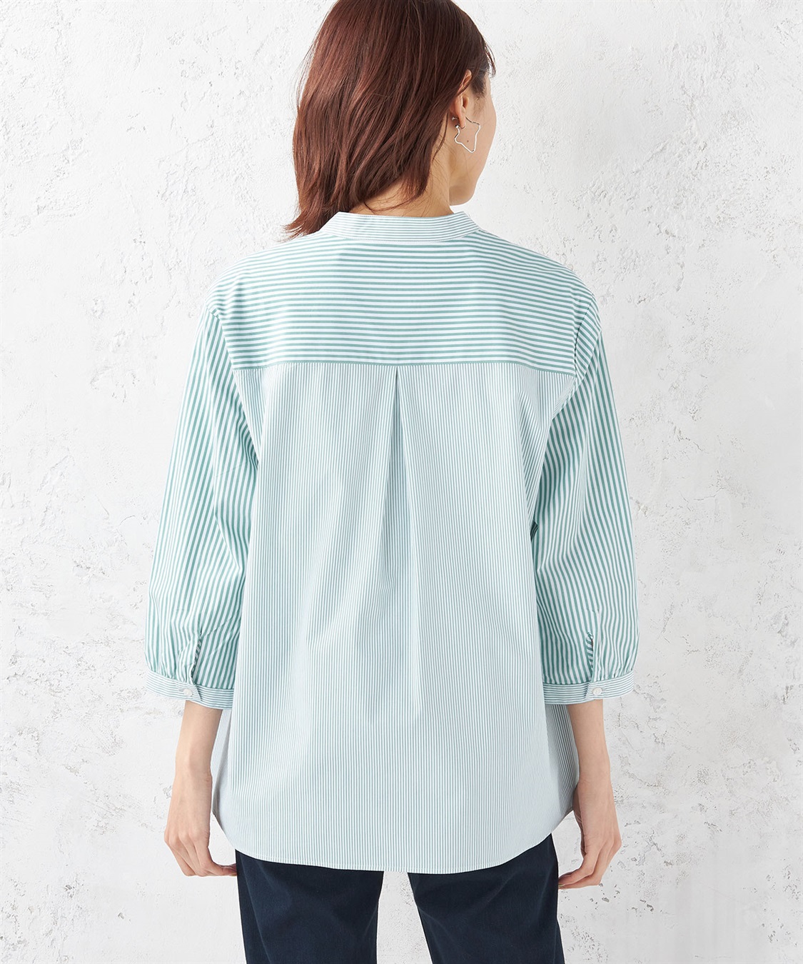 DECOY ストライプブラウス_sub_3