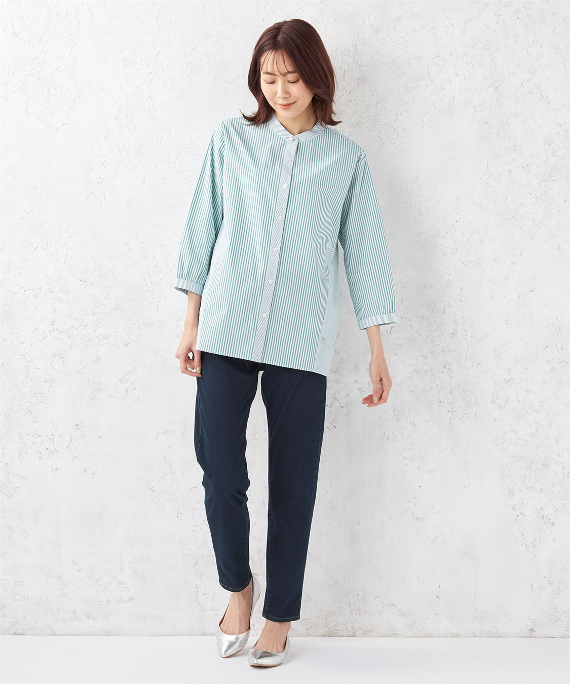 DECOY ストライプブラウス_sub_9