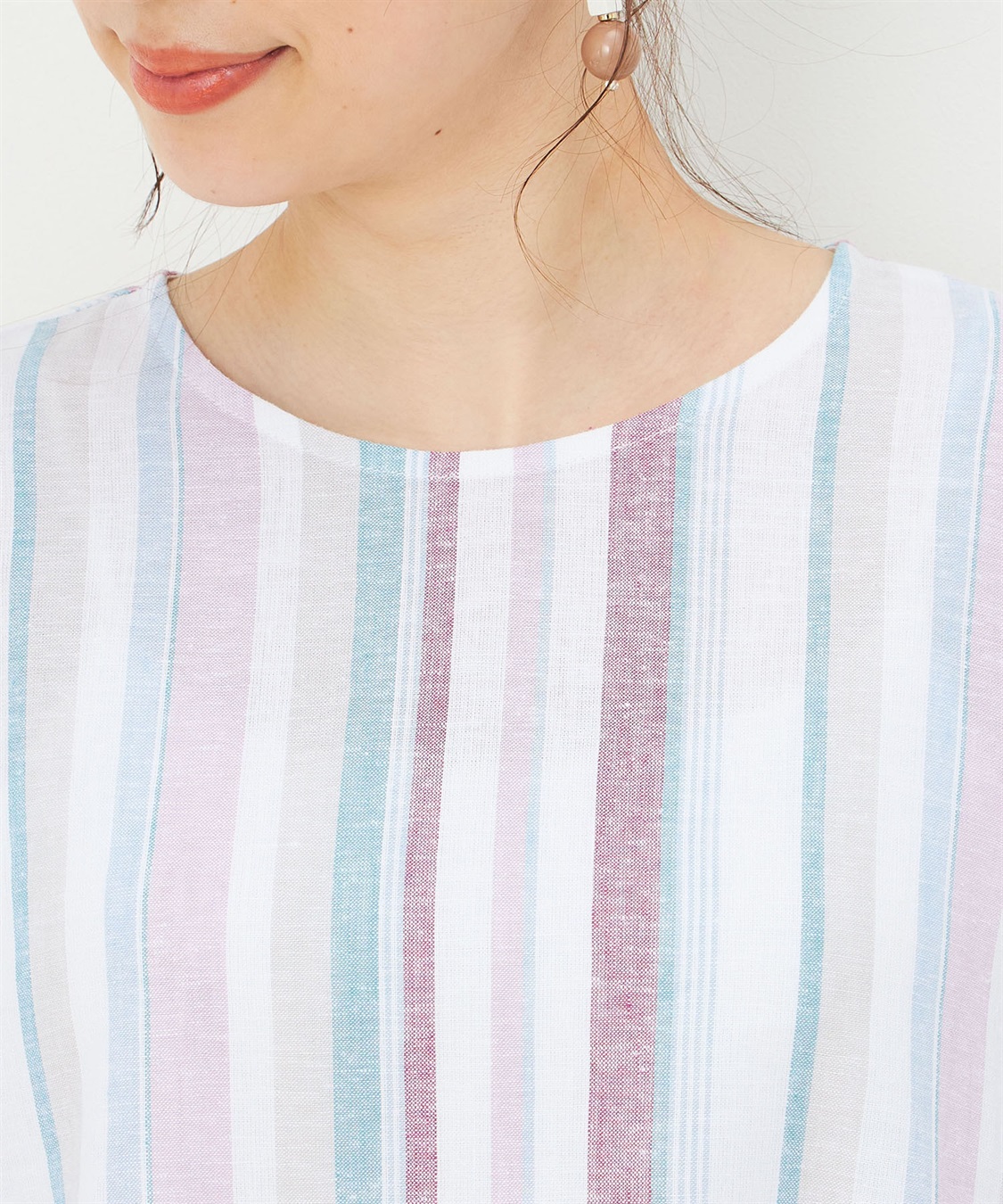 DECOY ストライプブラウス_sub_3