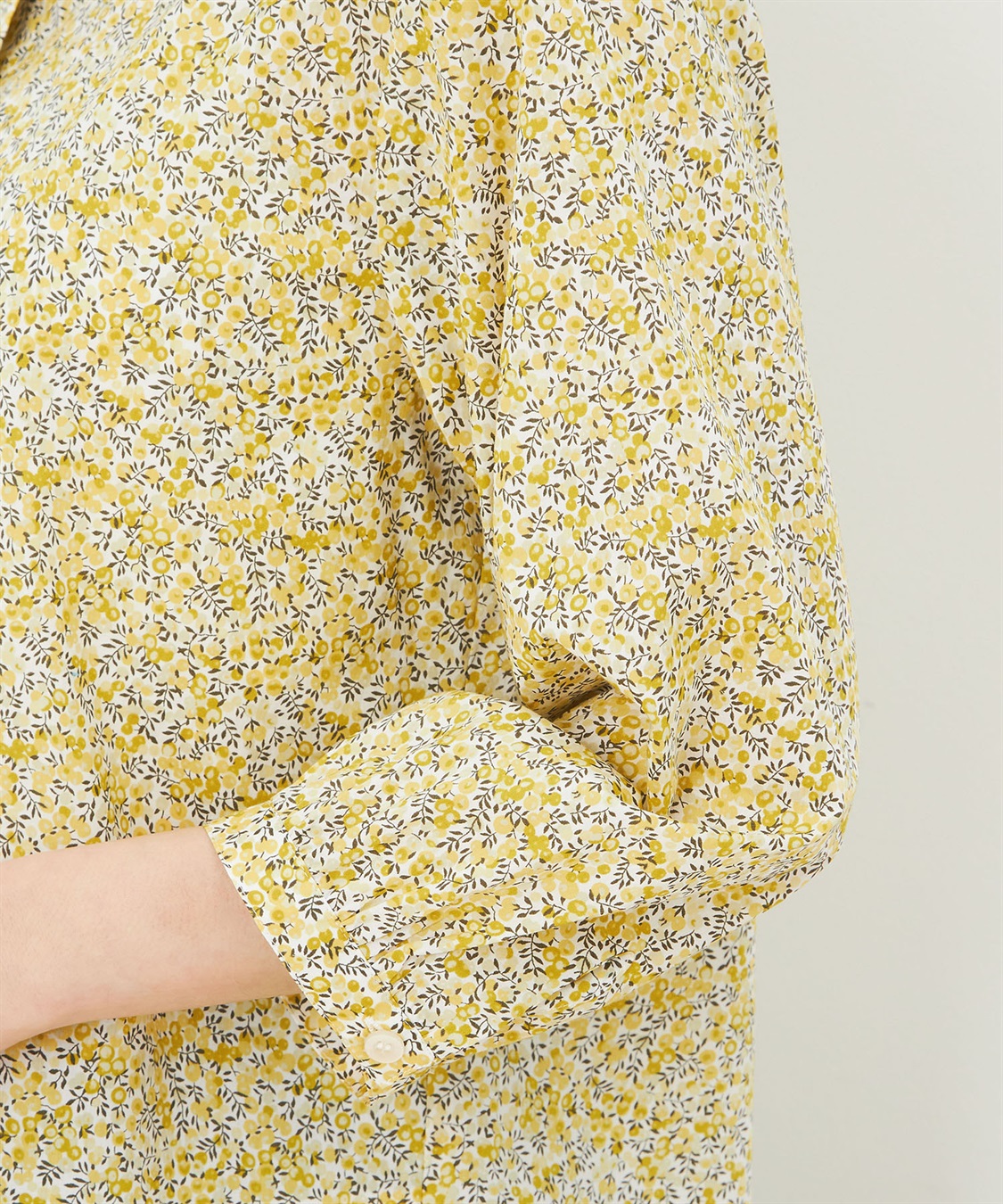 DECOY リバティプリントボリュームスリーブブラウス_sub_5