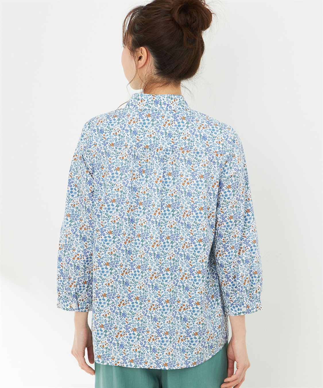 DECOY リバティプリントブラウス_sub_3