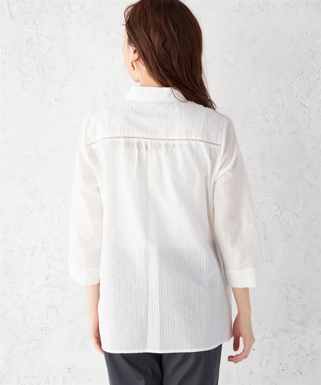 DECOY ドビーサッカーブラウス_sub_2