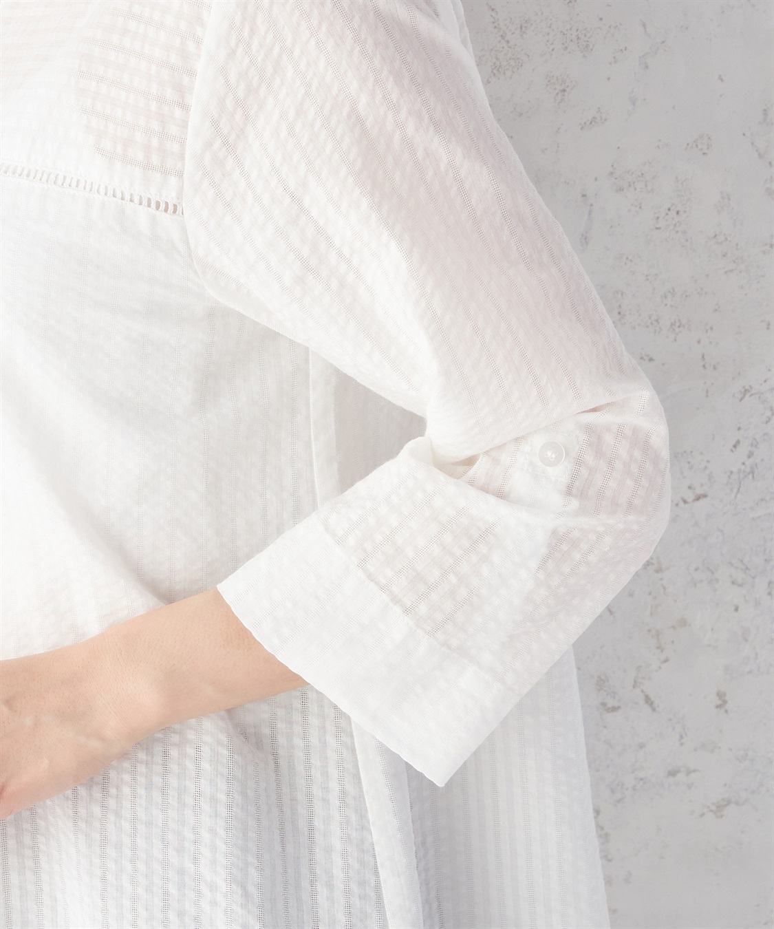 DECOY ドビーサッカーブラウス_sub_4