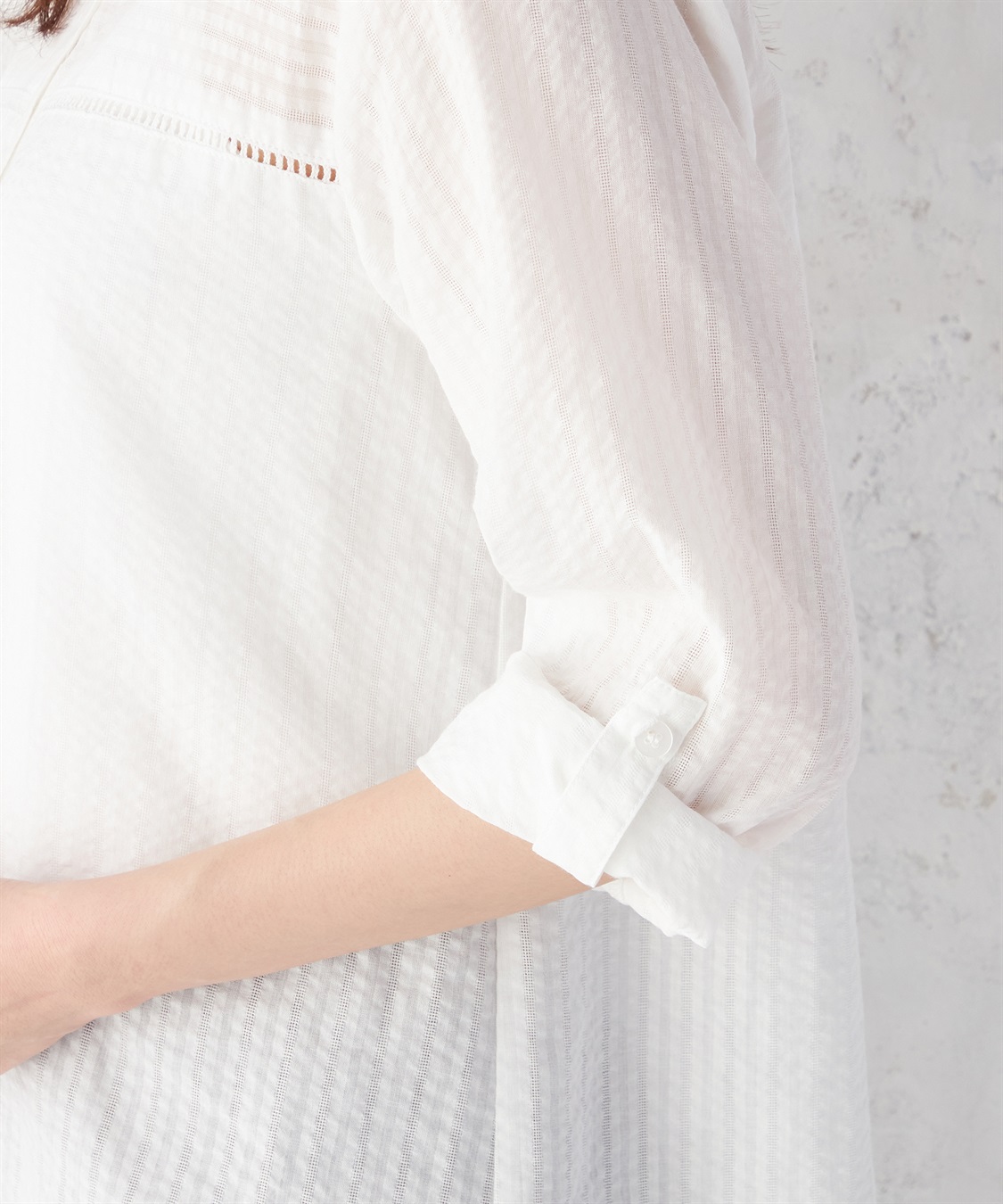 DECOY ドビーサッカーブラウス_sub_5