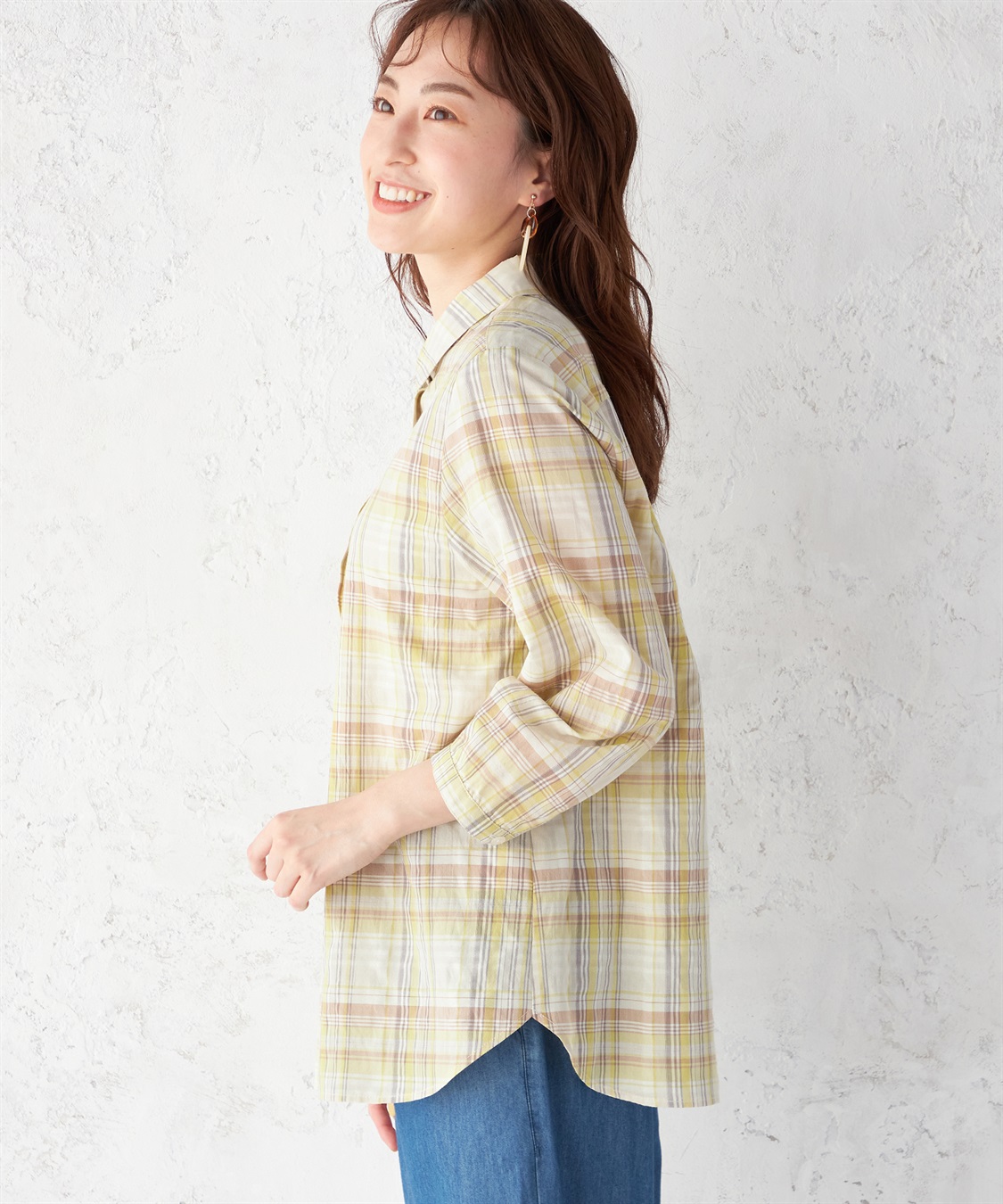 DECOY マドラスチェックブラウス_sub_2