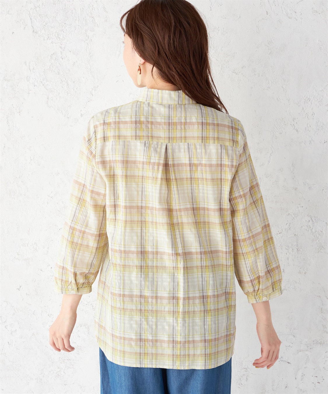 DECOY マドラスチェックブラウス_sub_3