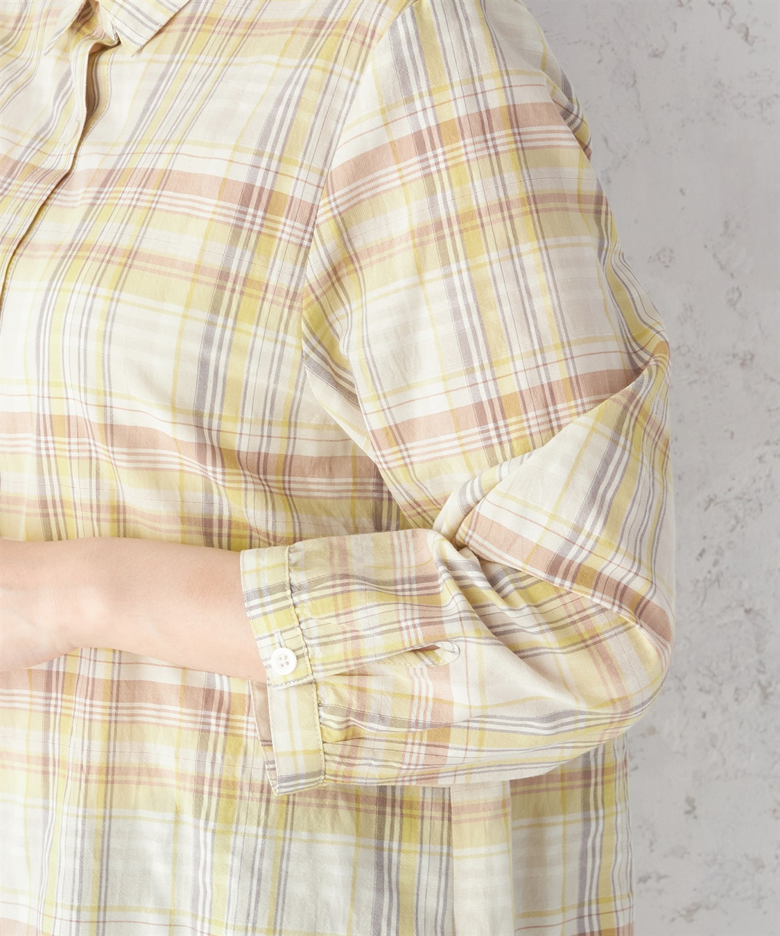 DECOY マドラスチェックブラウス_sub_5