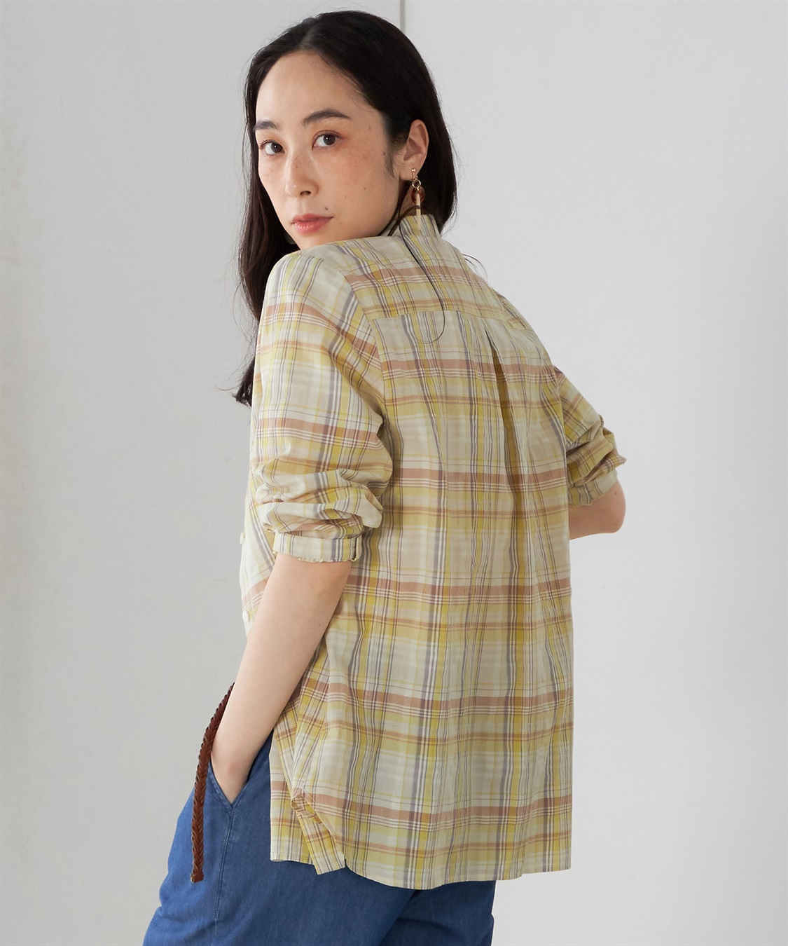 DECOY マドラスチェックブラウス_sub_9