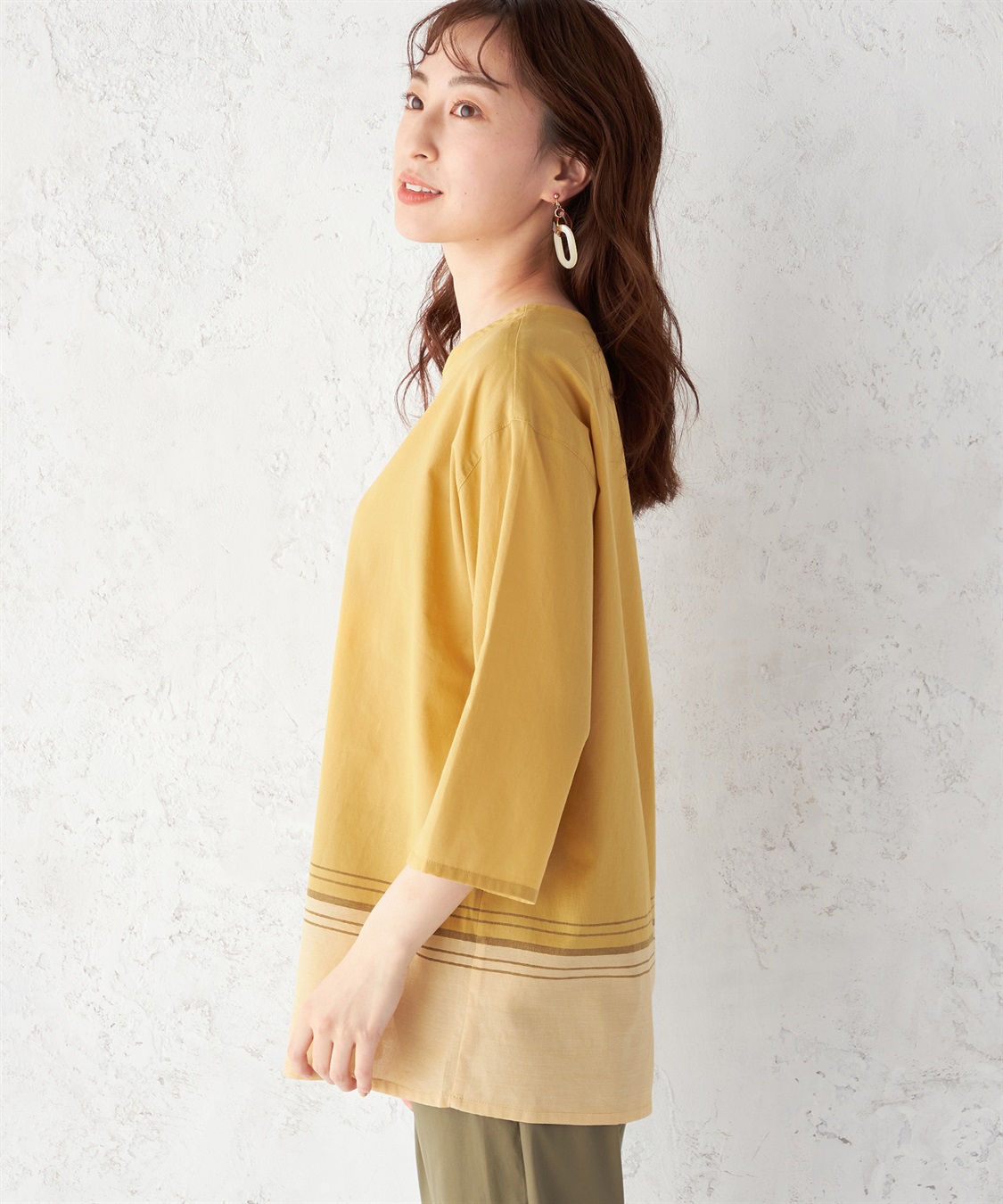 DECOY パネルチェックTブラウス_sub_1