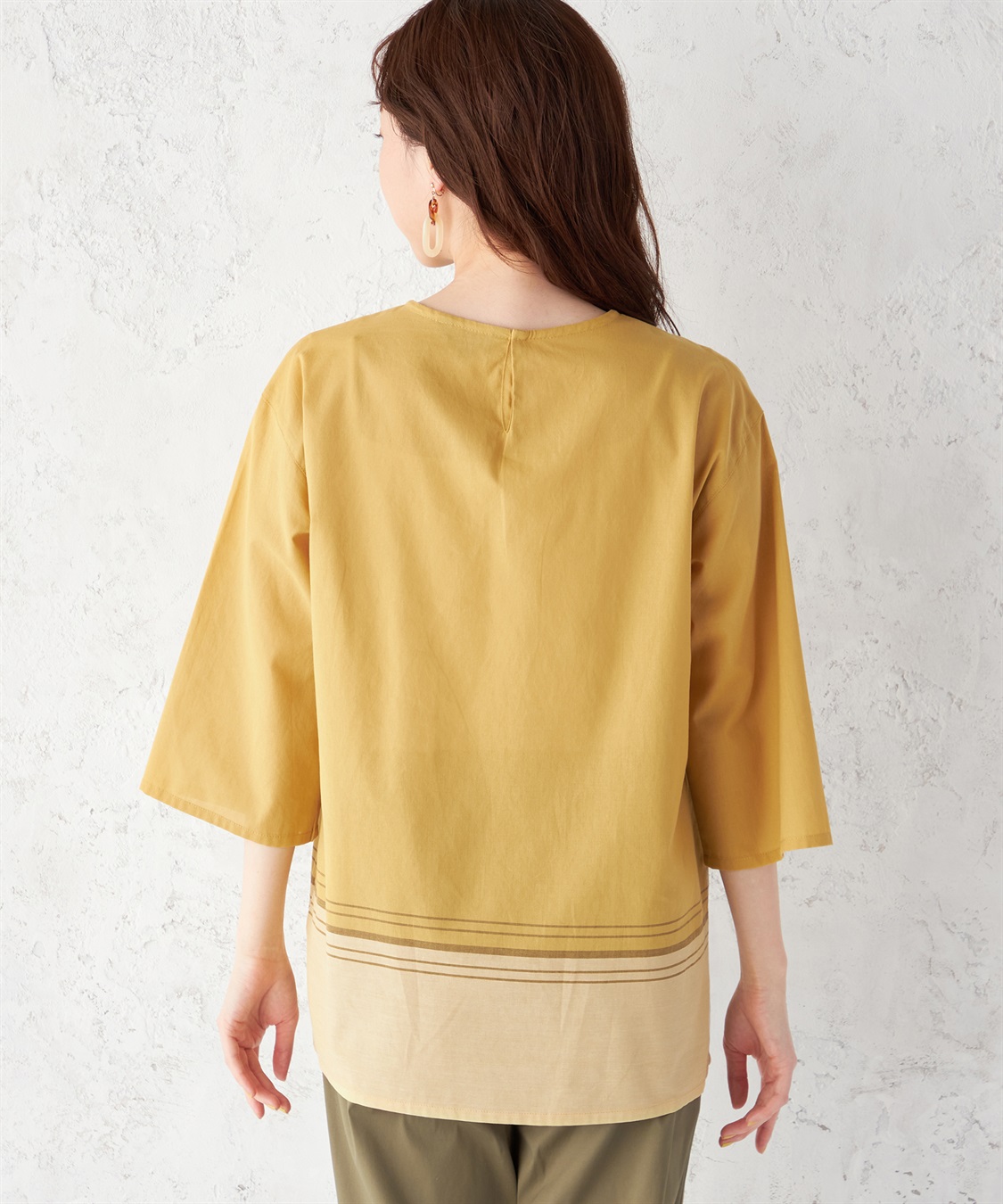 DECOY パネルチェックTブラウス_sub_2