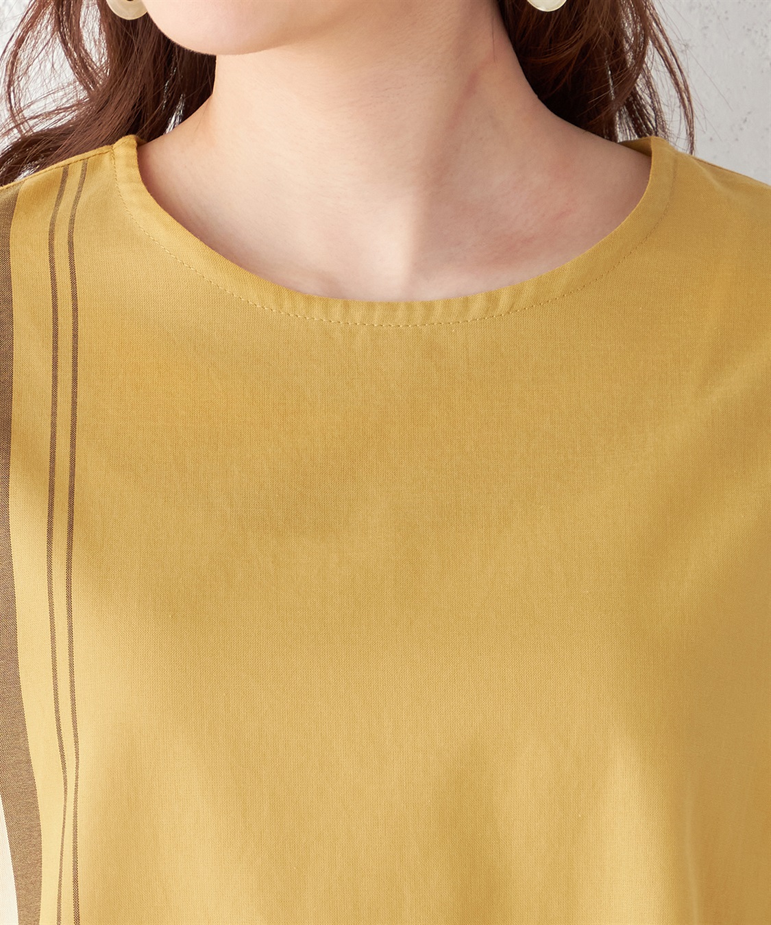 DECOY パネルチェックTブラウス_sub_3