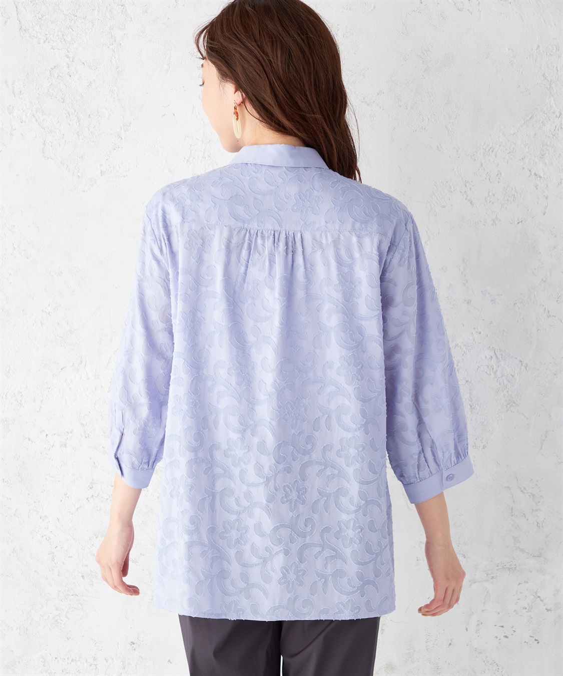 DECOY ジャガードチュニックブラウス_sub_2