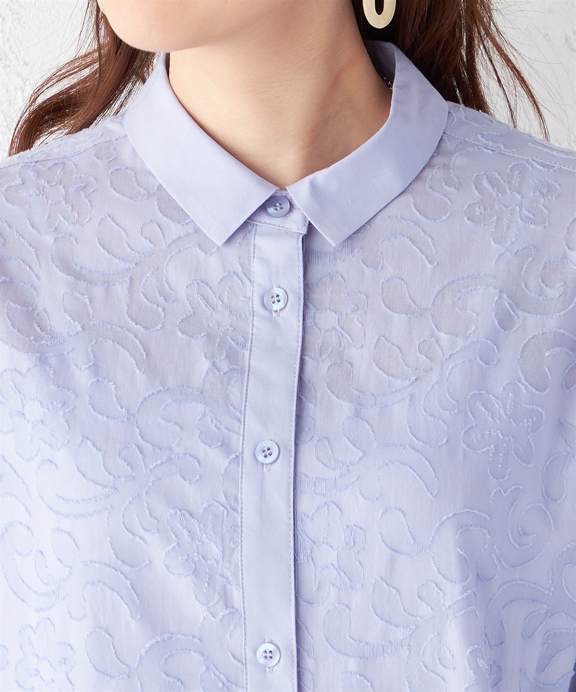 DECOY ジャガードチュニックブラウス_sub_3