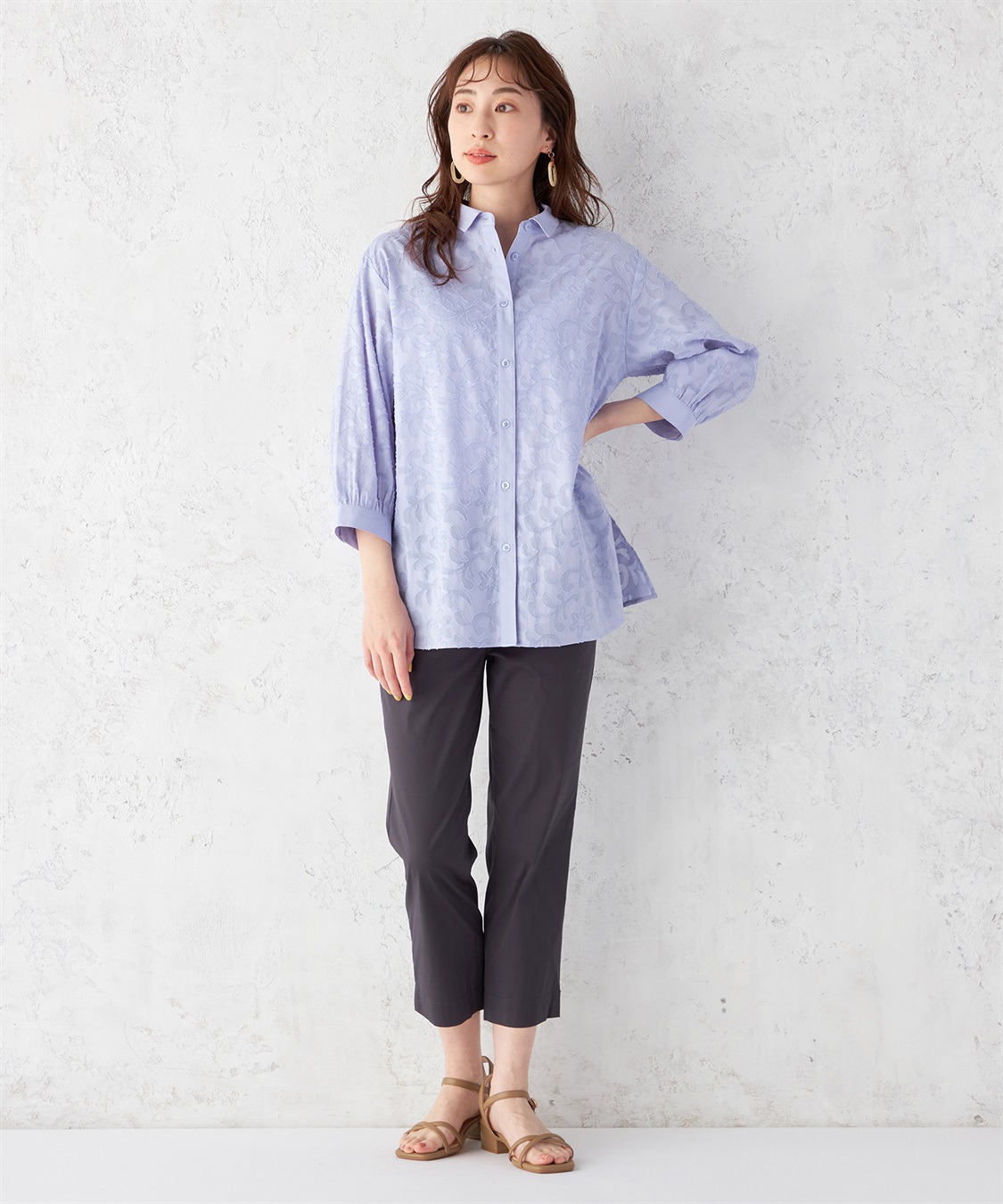 DECOY ジャガードチュニックブラウス_sub_7