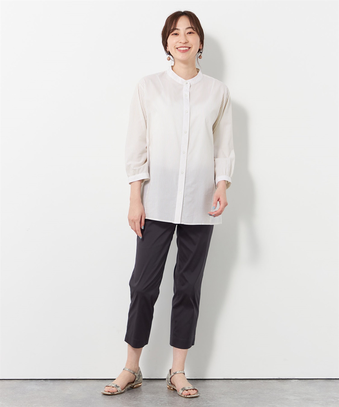 DECOY ストライプブラウス_sub_7