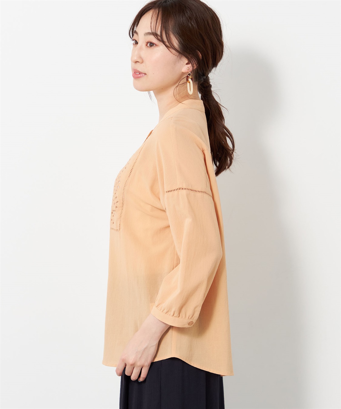 DECOY ジョーゼットブラウス_sub_1