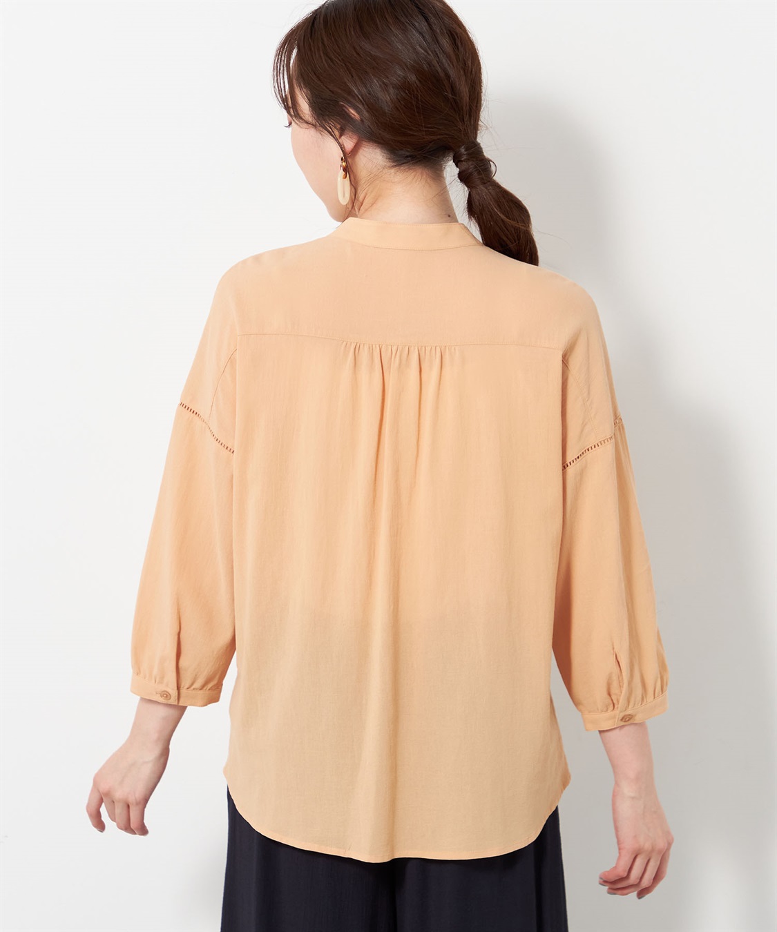 DECOY ジョーゼットブラウス_sub_2