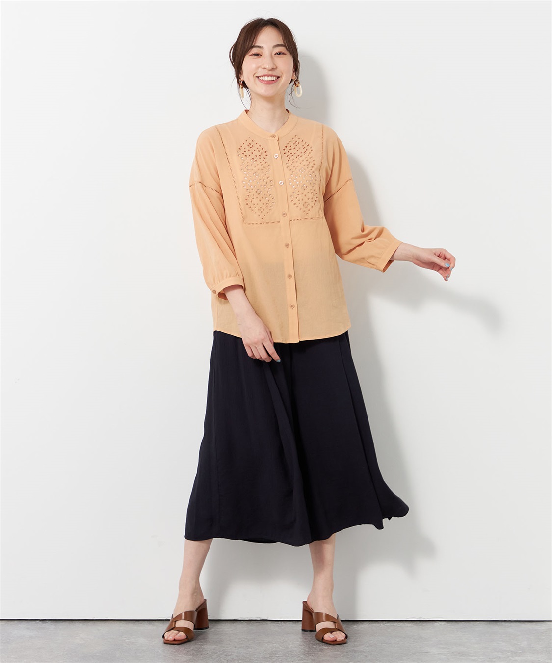 DECOY ジョーゼットブラウス_sub_7