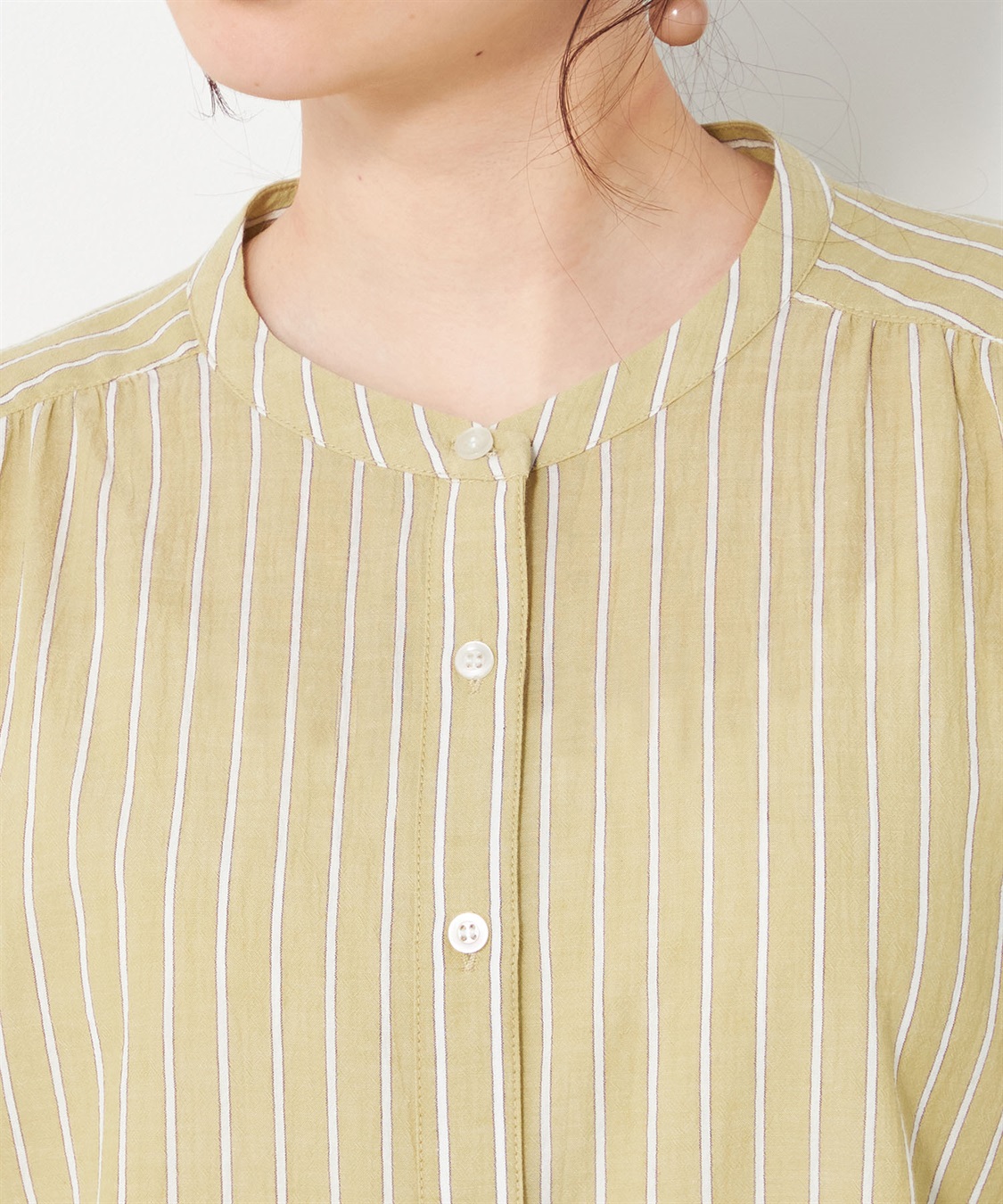 DECOY ストライプブラウス_sub_3