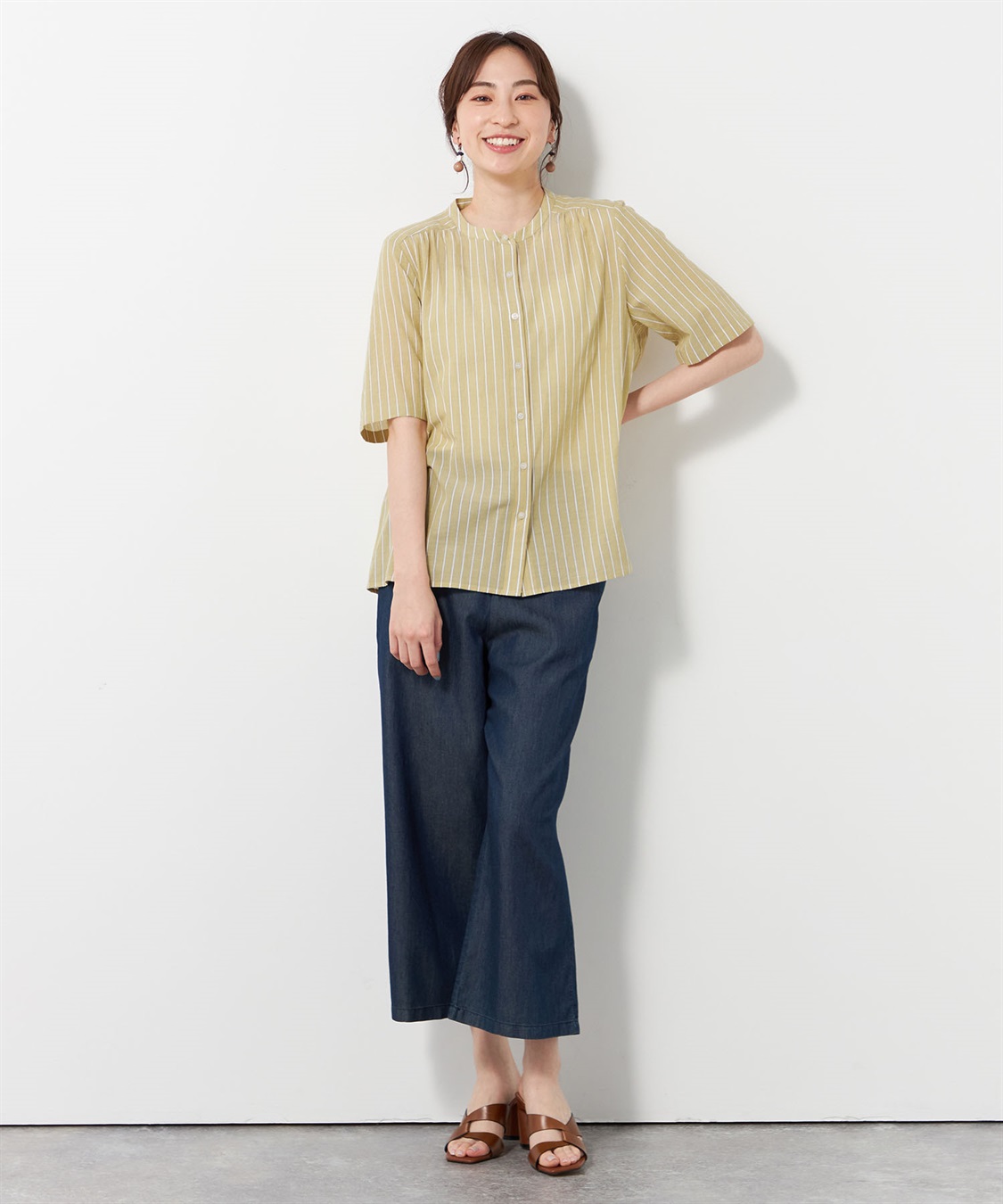 DECOY ストライプブラウス_sub_7