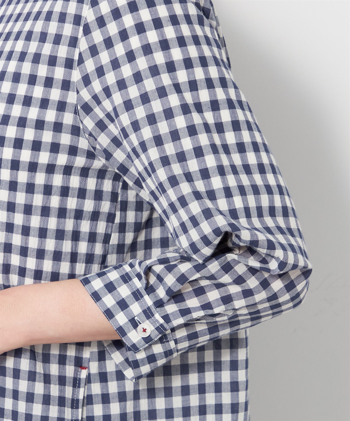 DECOY ギンガムチェックブラウス_sub_5