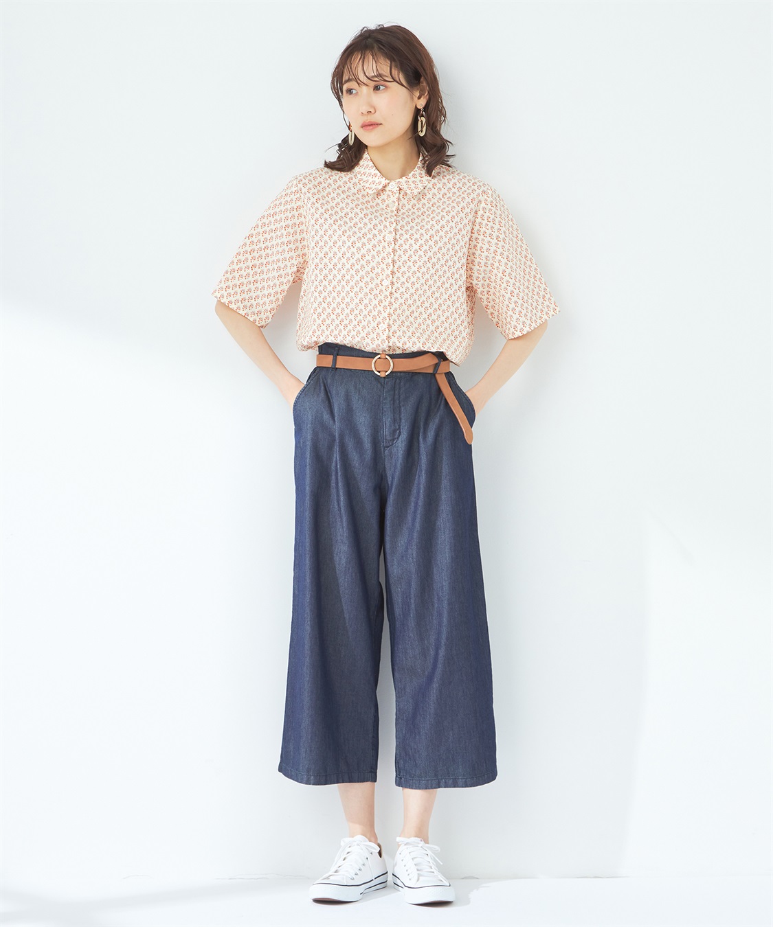 DECOY サッカープリントブラウス_sub_1