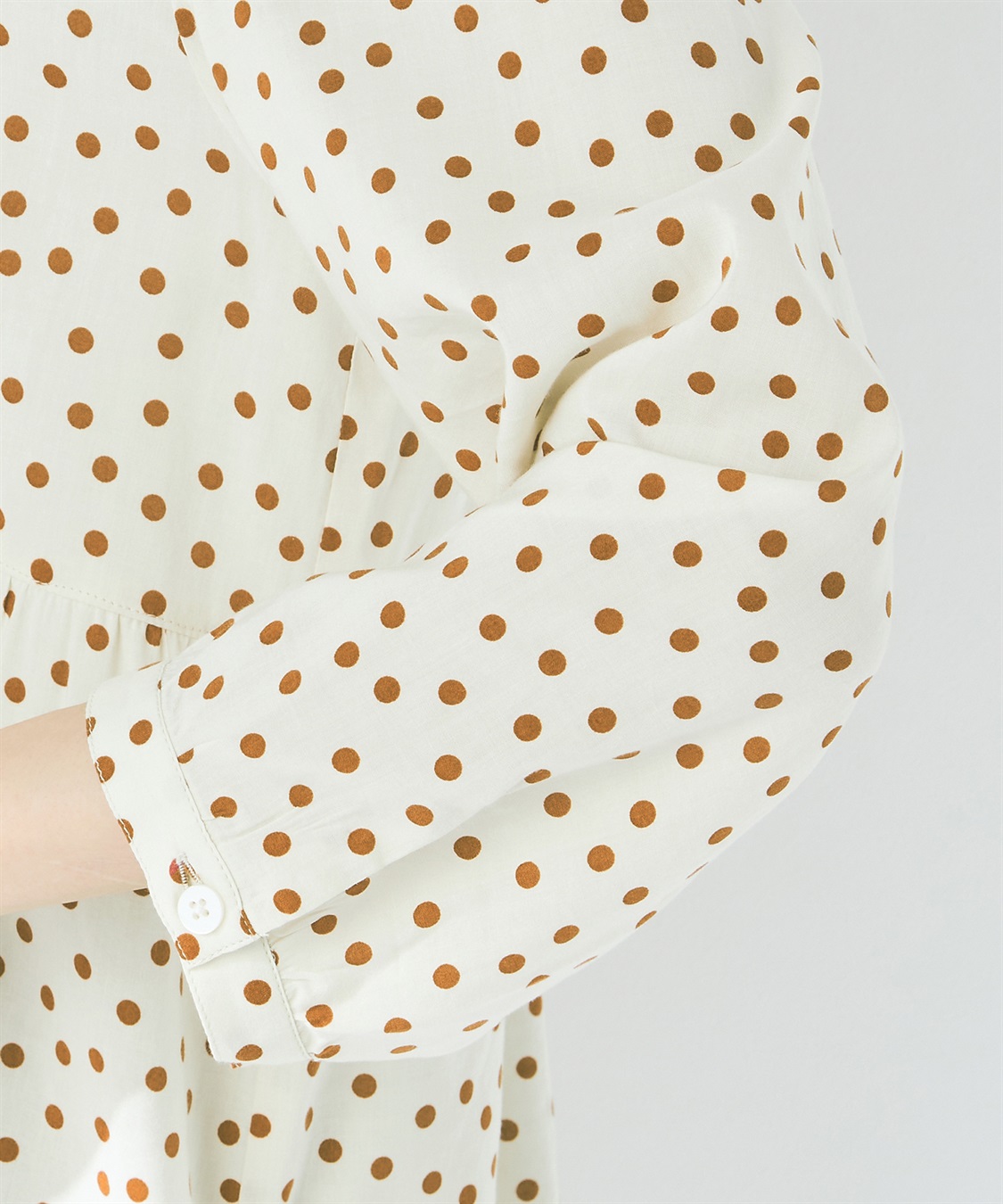 DECOY ドットプリントブラウス_sub_4