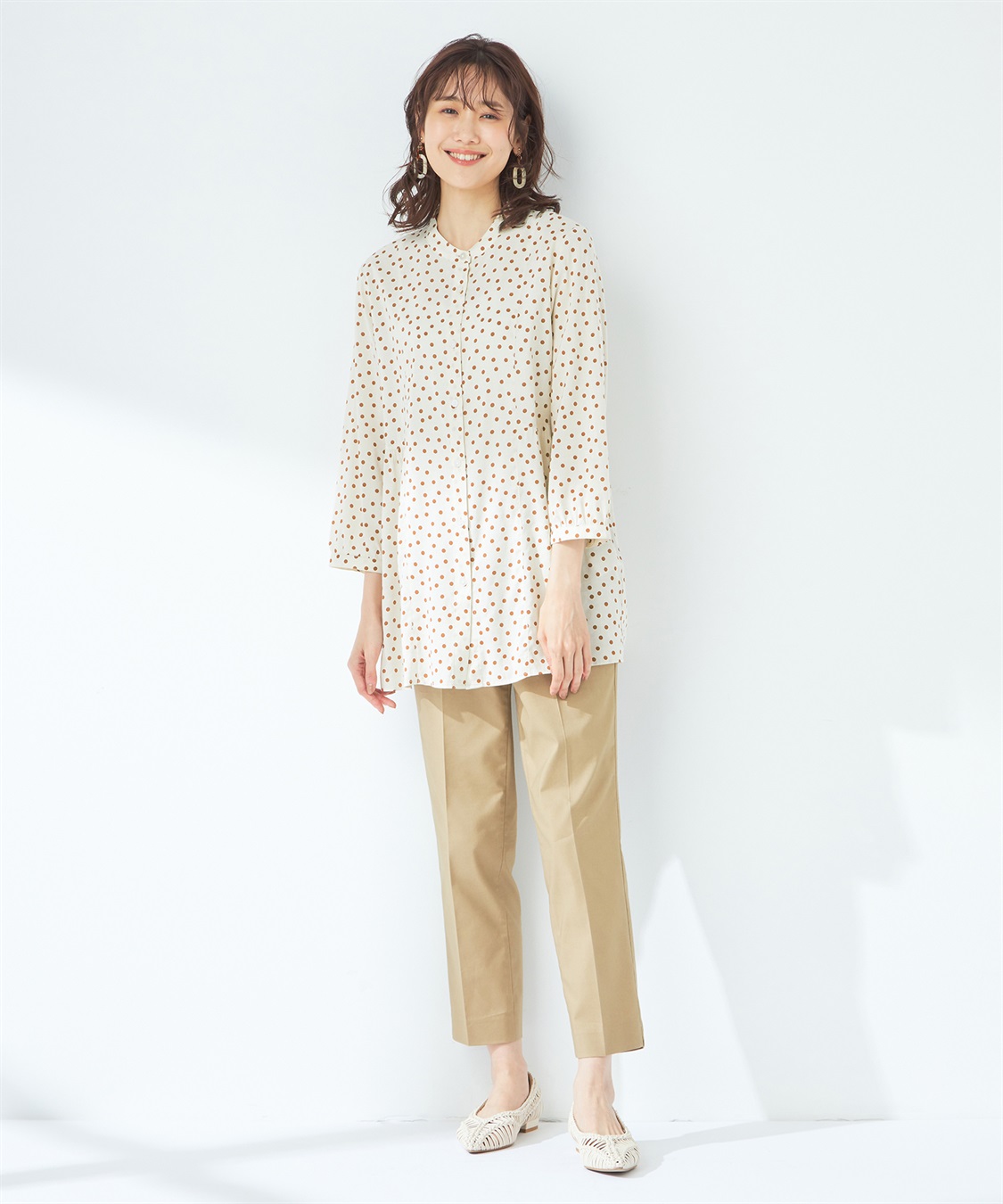 DECOY ドットプリントブラウス_sub_7