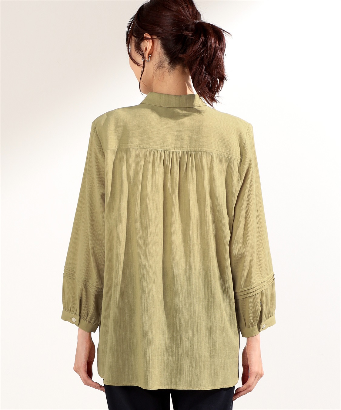 DECOY ギャザーブラウス_sub_3