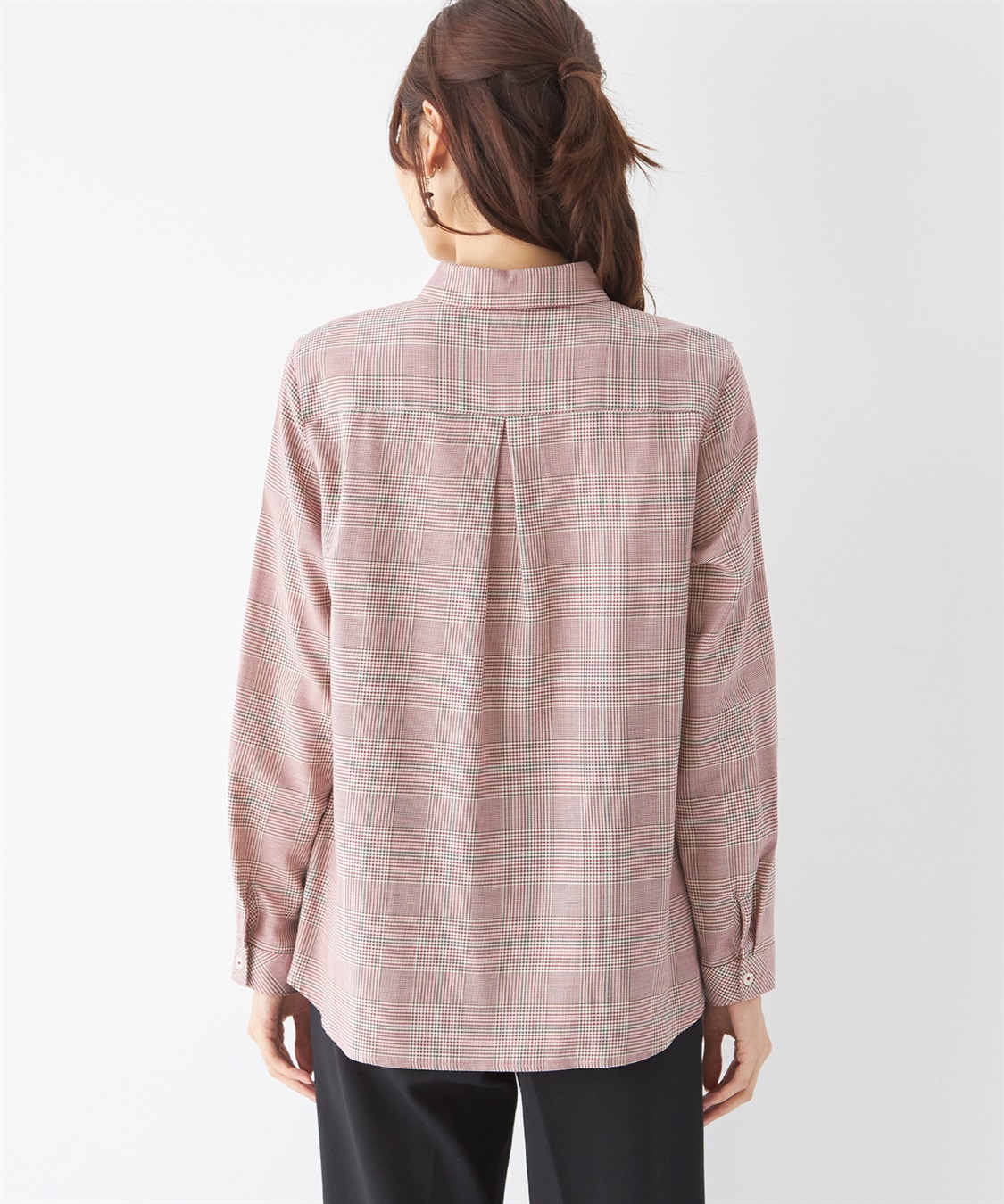 DECOY グレンチェックブラウス_sub_2