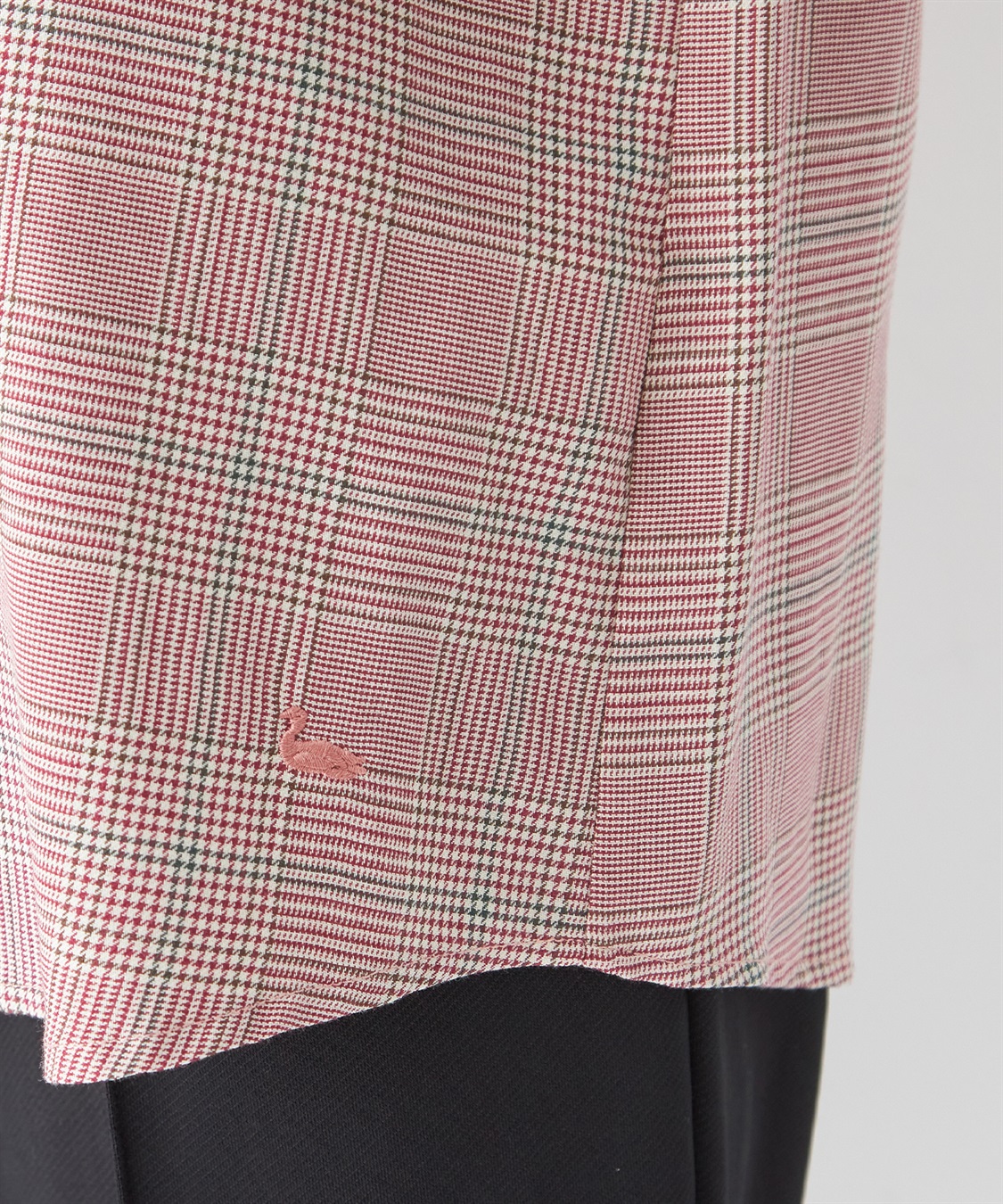 DECOY グレンチェックブラウス_sub_5