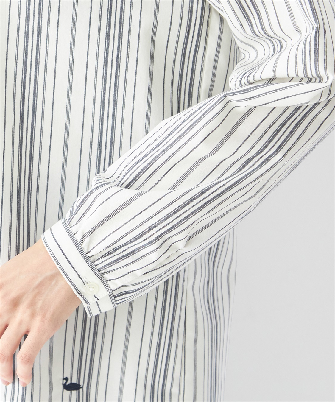 DECOY パールボタンストライプブラウス_sub_4