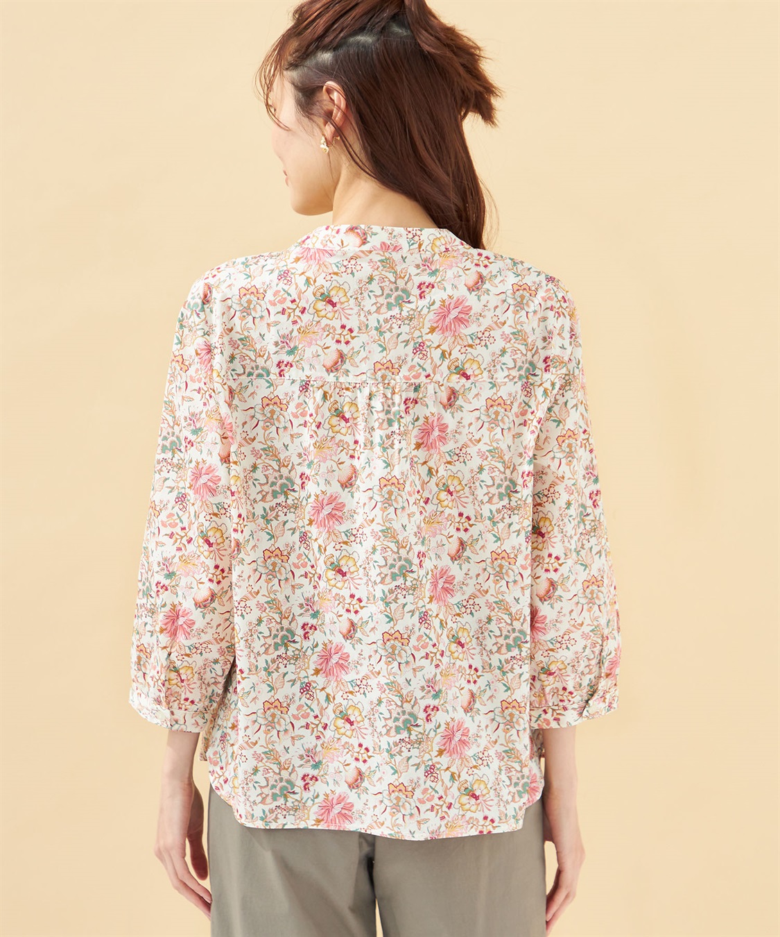 DECOY リバティプリントTブラウス_sub_3
