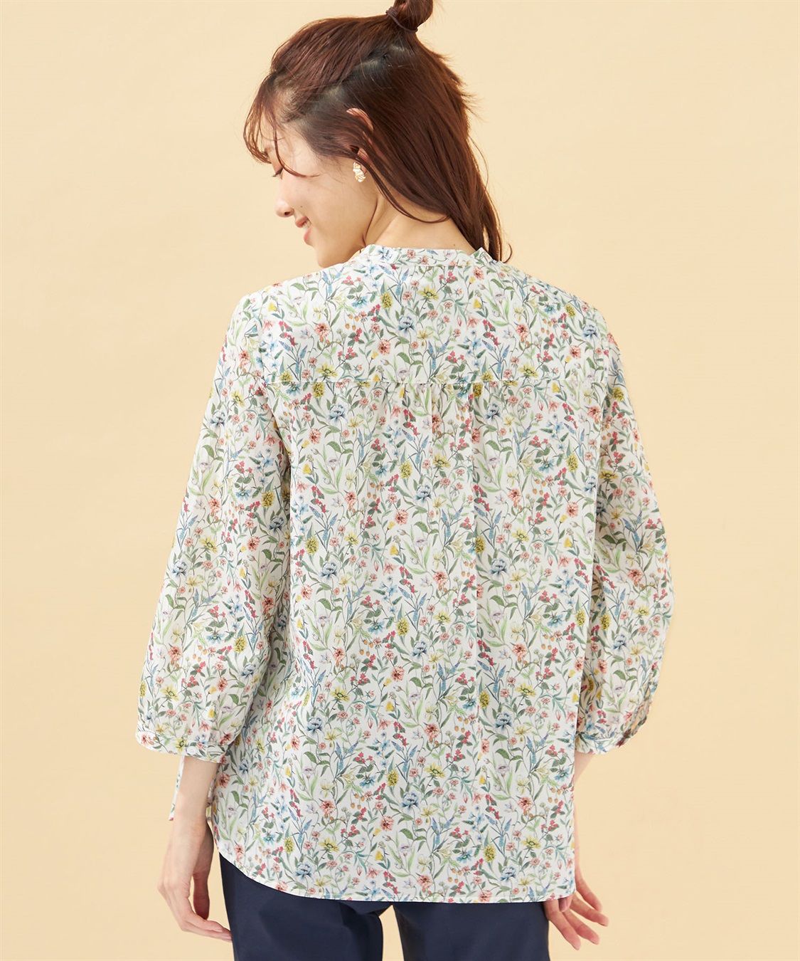 DECOY リバティプリントブラウス_sub_3