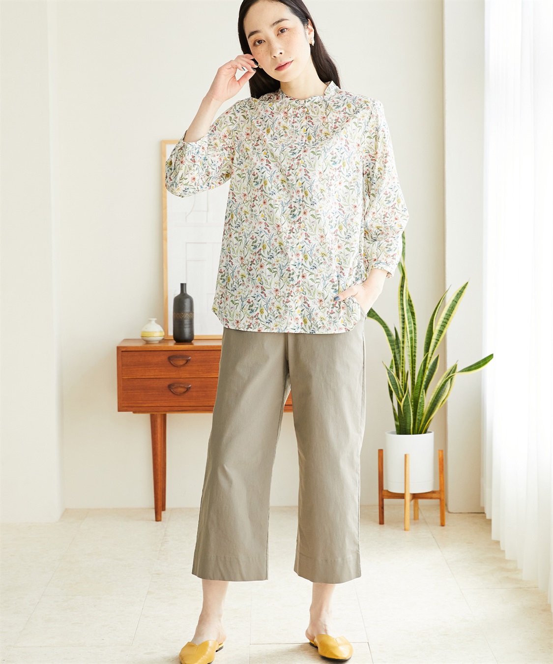 DECOY リバティプリントブラウス_sub_10