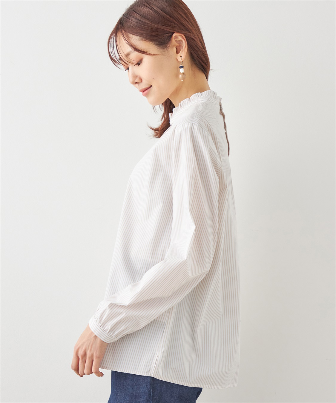 DECOY ストライプシャツ_sub_1