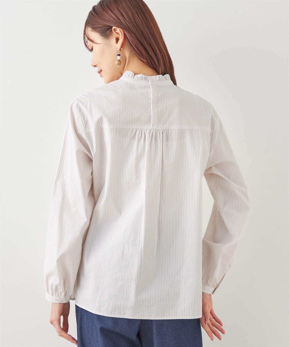 DECOY ストライプシャツ_sub_2