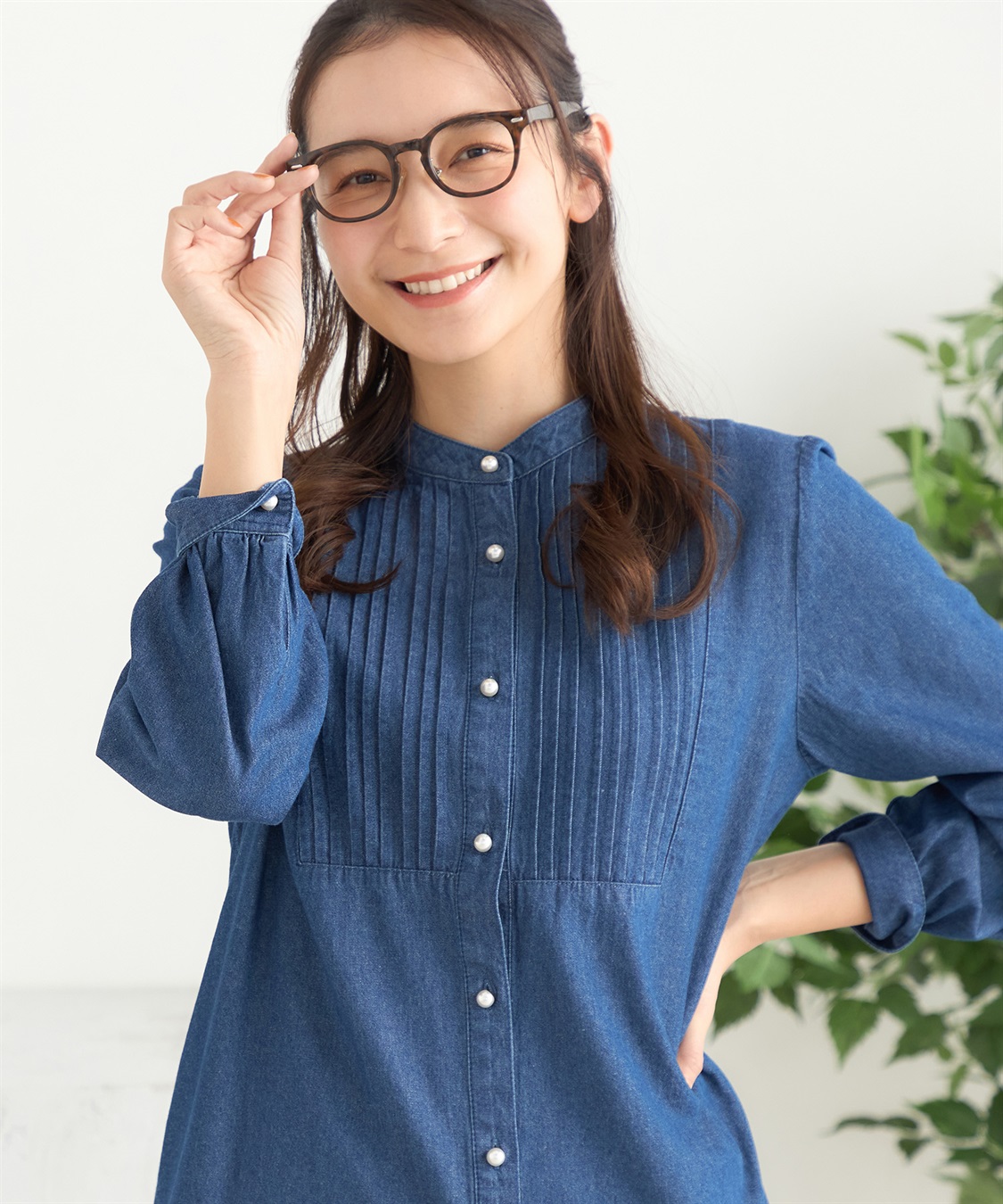 DECOY デニムロングシャツ_sub_12