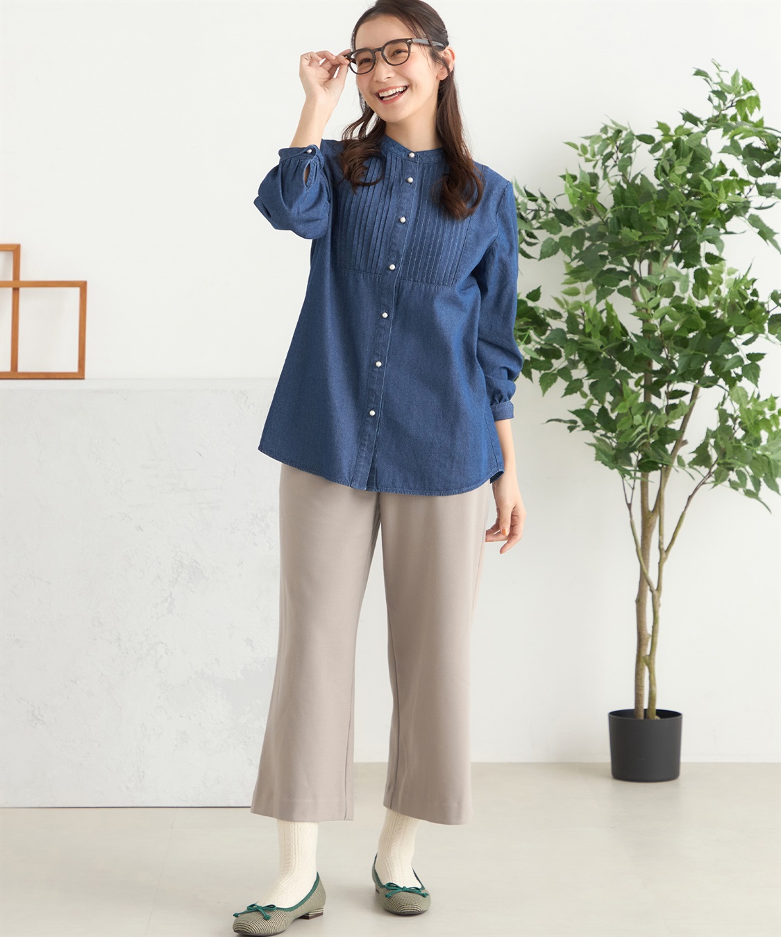 デニムロングシャツ DECOY｜クロスプラス公式通販サイト