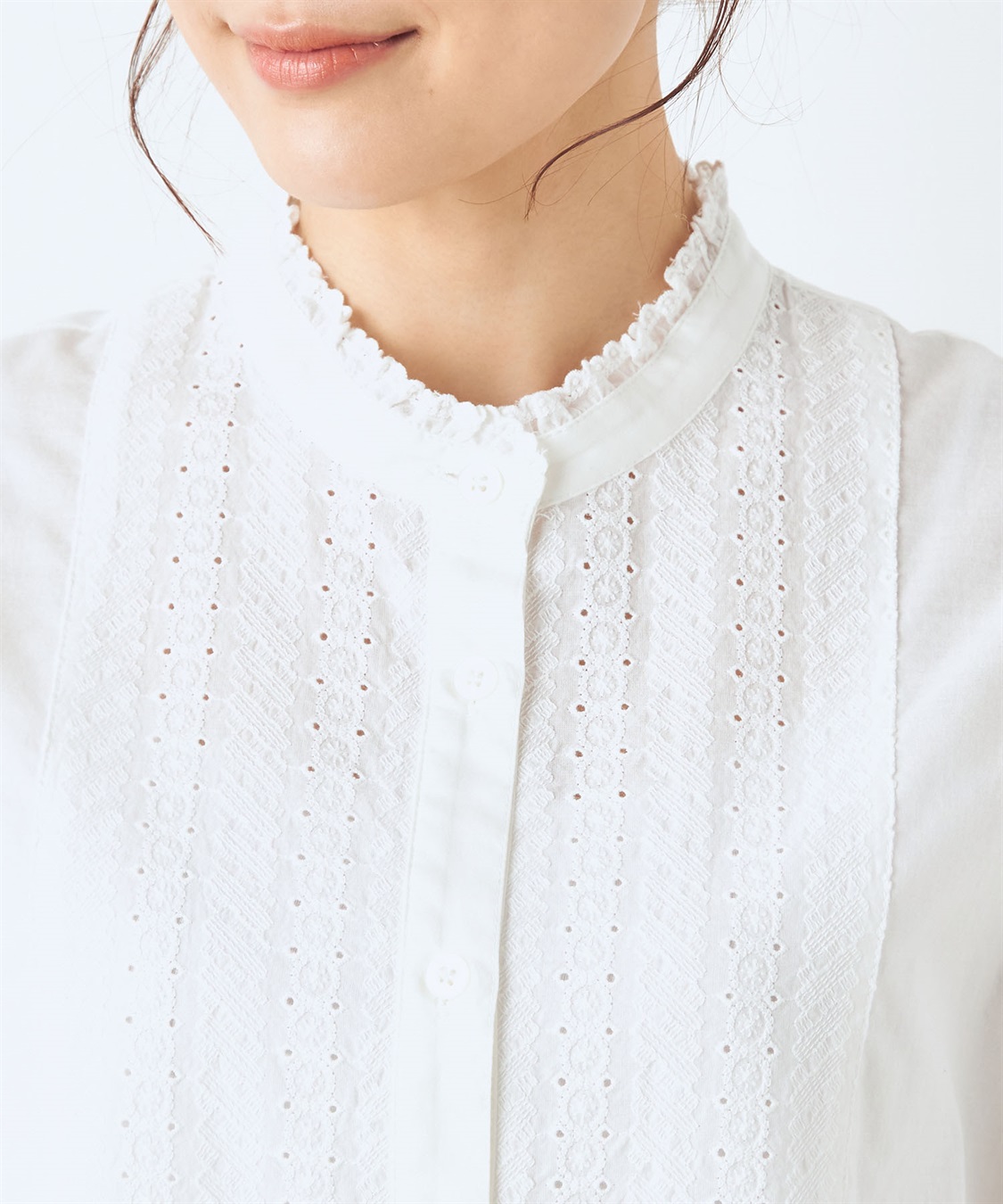 DECOY レースフリルブラウス_sub_3